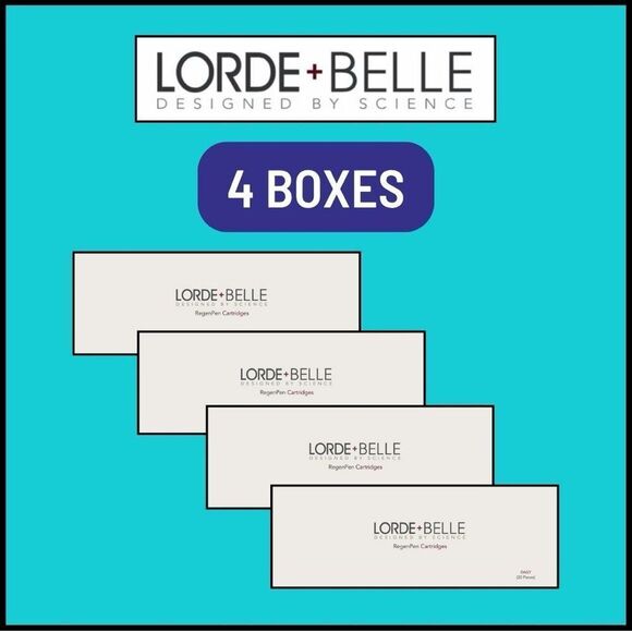 NIB Lorde + Belle 4 BOXES of Daily CARTRIDGES ONLY for RegenPen MSRP $676 - Picture 1 of 5
